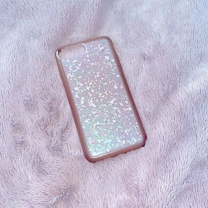 Pink, iPhone eight/8 plus phone case. Durable. One inch above screen, not crack.